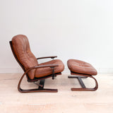 Westnofa Tufted Lounge Chair + Ottoman