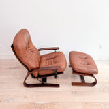 Westnofa Tufted Lounge Chair + Ottoman