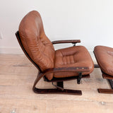 Westnofa Tufted Lounge Chair + Ottoman