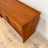 Danish Teak Media Cabinet w/ Sliding Doors