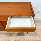 Danish Teak Media Cabinet w/ Sliding Doors