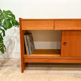 Danish Teak Media Cabinet w/ Sliding Doors