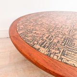 Vintage Copper Top Coffee Table