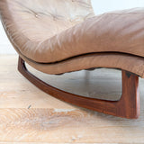 Adrian Pearsall Wave Chaise Rocker - Leather