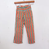 Green and Orange Stripe Jeans - 5/6