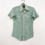 Green Gingham Pearlsnap