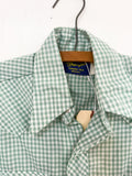 Green Gingham Pearlsnap