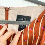 Rust Stripe Rachel Comey Dress Size 2