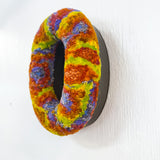 XL Donut Puff Sculpture | Rainbow