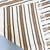 Vintage Brown/White Rug 5'1x8'