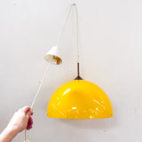 60's Yellow Pendant Light