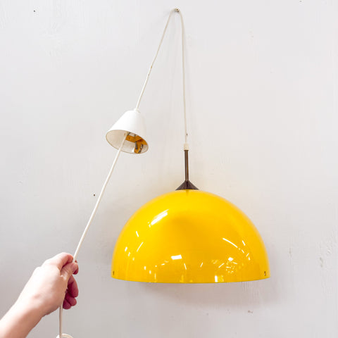60's Yellow Pendant Light