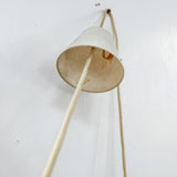 60's Chrome + Wood Pendant Light