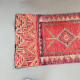 Vintage Turkish Blush Pink Runner 2'4x10'1