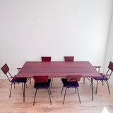 Purple Heart Wrought Iron Dining Set