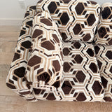 Vintage Brown/White Sleeper Sofa