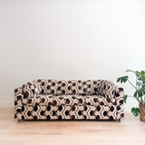 Vintage Brown/White Sleeper Sofa