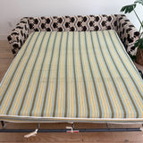 Vintage Brown/White Sleeper Sofa