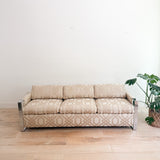 Adrian Pearsall Chrome Frame Sofa