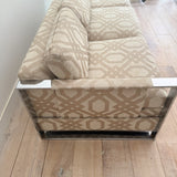 Adrian Pearsall Chrome Frame Sofa