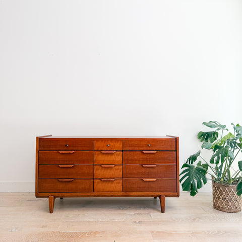 Low 9 Drawer Dresser by Century