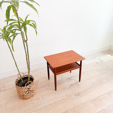 Mid Century Petite Teak End Table