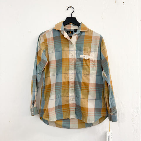 80s Liz Claiborne Pastel Plaid Button Down