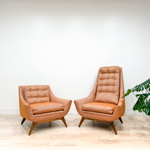 Pair of Sears Lounge Chairs - New Upholstery