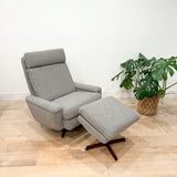 Danish Rocker w/ Ottoman - New Grey Shearling