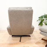 Danish Rocker w/ Ottoman - New Grey Shearling