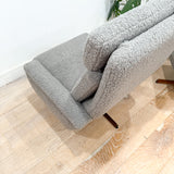 Danish Rocker w/ Ottoman - New Grey Shearling