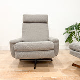 Danish Rocker w/ Ottoman - New Grey Shearling
