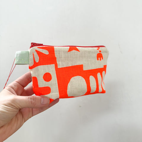 Hello Friend Sweetie Pouch - Neon Orange