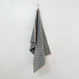 Scandinavian Folk Hand Towel/02-TWL-SFSAMP25 Blue
