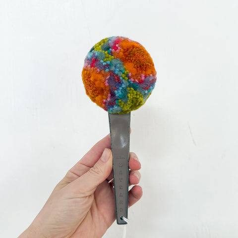 Oversized Scoop Puff | Orange + Green