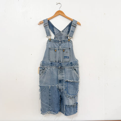 Vintage Denim Cut Off Overalls