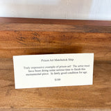 Prison Art Matchstick Ship
