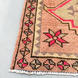 Turkish Runner - Mauve/Pink/Green 2'10x12'2
