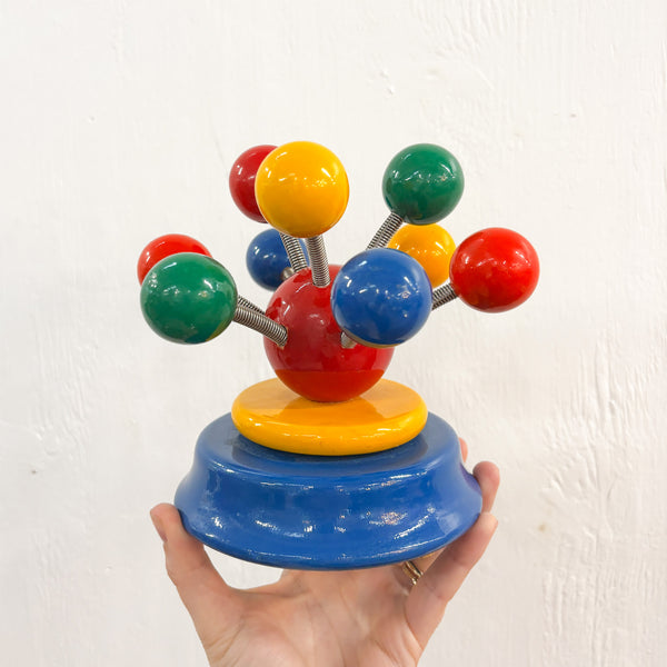 Vintage Kouvalias Rotating Musical Wooden Toy – Atomic Furnishing