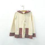70s Hooded Cardigan  - S