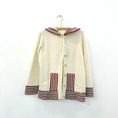 70s Hooded Cardigan  - S