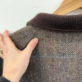 Vtg. Pendleton Wool Tweed Zip Jacket L