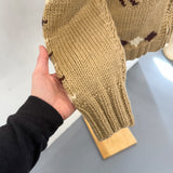 Vtg Cowichan Chunky Knit Wool Cardigan