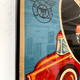 Authentic 1940s European Auto Advertising Litho