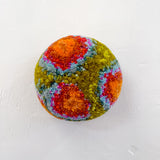 Puff Sculpture | Orange + Green