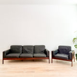 H.W. Klein Rosewood Sofa + Chair Set