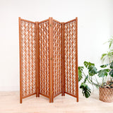 Vintage Teak Geometric Room Divider