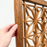 Vintage Teak Geometric Room Divider