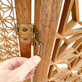 Vintage Teak Geometric Room Divider