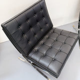 Pair Barcelona Stye Lounge Chairs